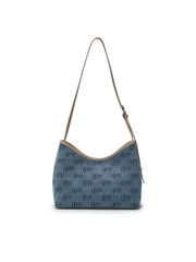 Túi MLB Classic Mono Denim Embossed Bucket Bag New York Yankees Blue