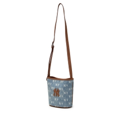 Túi MLB Classic Mono Vintage Denim Mini Bucket Bag New York Yankees Blue