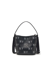 Túi MLB Classic Mono Embossed Bucket Bag New York Yankees Black