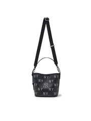 Túi MLB Classic Mono Embossed Bucket Bag New York Yankees Black