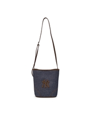 Túi MLB New York Yankees Denim Bucket Bag Indigo