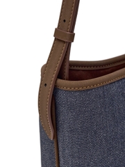Túi MLB New York Yankees Denim Bucket Bag Indigo