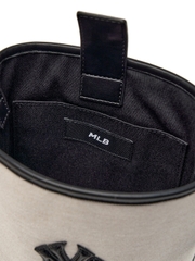 Túi MLB Basic Canvas Mini Bucket Bag New York Yankees Ivory