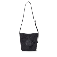 Túi MLB Mono Suede Bucket Bag New York Yankees Black