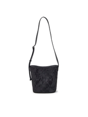 Túi MLB Mono Suede Bucket Bag New York Yankees Black