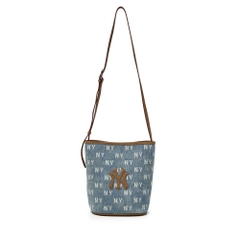 Túi MLB Classic Mono Vintage Denim Bucket Bag New York Yankees Blue