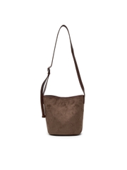 Túi MLB Mono Suede Bucket Bag New York Yankees Brown