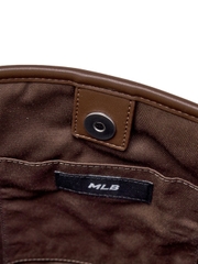 Túi MLB Mono Suede Bucket Bag New York Yankees Brown