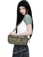 Túi MLB Basic Gofcore Pocket Crossbody Boston Red Sox Khaki [Karina PICK]