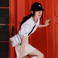 Túi MLB Korea Basic Luxle Leisure Crossbody New York Yankees Silver