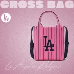 Túi MLB Korea Basic Big Logo Knit Crossbody LA Dodgers Pink