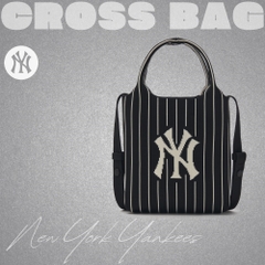 Túi MLB Korea Basic Big Logo Knit Crossbody New York Yankees Black