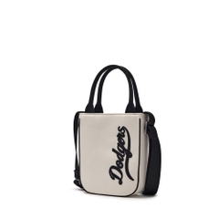Túi MLB Korea Varsity Cursive Denim Mini Crossbody LA Dodgers Cream
