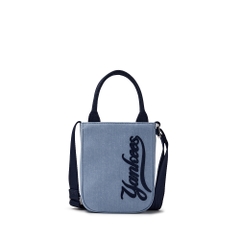 Túi MLB Korea Varsity Cursive Denim Mini Crossbody New York Yankees Indigo