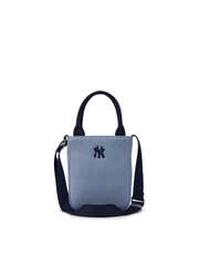 Túi MLB Korea Varsity Cursive Denim Mini Crossbody New York Yankees Indigo