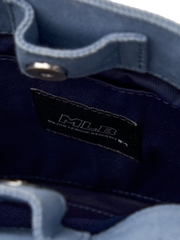 Túi MLB Korea Varsity Cursive Denim Mini Crossbody New York Yankees Indigo