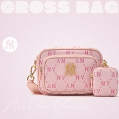 Túi MLB Korea [KIDS] Dia Mono Camera Bag New York Yankees Pink