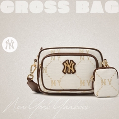 Túi MLB Korea [KIDS] Dia Mono Camera Bag New York Yankees Cream