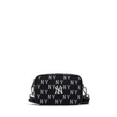 Túi MLB Korea Monogram Jacquard Mini Crossbody New York Yankees Black