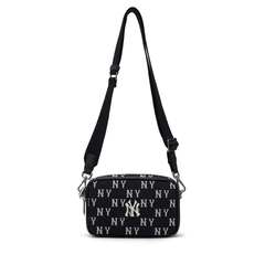 Túi MLB Korea Monogram Jacquard Mini Crossbody New York Yankees Black