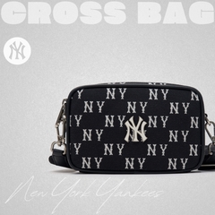 Túi MLB Korea Monogram Jacquard Mini Crossbody New York Yankees Black