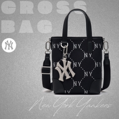 Túi MLB Korea Diamond Monogram Jacquard Mini Crossbody New York Yankees Black