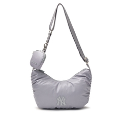Túi MLB Korea Athleisure Shirring Hobo Crossbody New York Yankees Grey