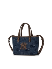 Túi MLB Classic Mono Denim Embossed Mini Crossbody Bag New York Yankees Indigo