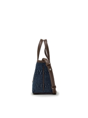Túi MLB Classic Mono Denim Embossed Mini Crossbody Bag New York Yankees Indigo