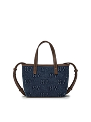 Túi MLB Classic Mono Denim Embossed Mini Crossbody Bag New York Yankees Indigo