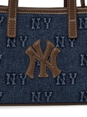Túi MLB Classic Mono Denim Embossed Mini Crossbody Bag New York Yankees Indigo