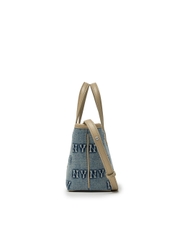 Túi MLB Classic Mono Denim Embossed Mini Crossbody Bag New York Yankees Blue
