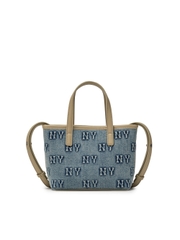 Túi MLB Classic Mono Denim Embossed Mini Crossbody Bag New York Yankees Blue