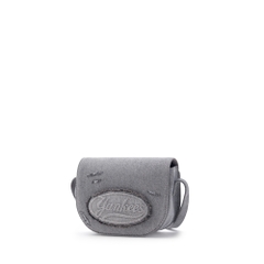 Túi MLB Lettering Vintage Denim Crossbody Bag New York Yankees Grey [Karina PICK]