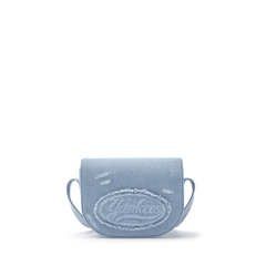 Túi MLB Lettering Vintage Denim Crossbody Bag New York Yankees Blue [Karina PICK]
