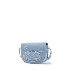 Túi MLB Lettering Vintage Denim Crossbody Bag New York Yankees Blue [Karina PICK]