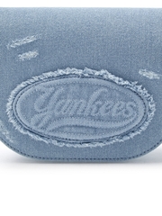 Túi MLB Lettering Vintage Denim Crossbody Bag New York Yankees Blue [Karina PICK]