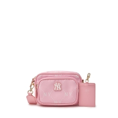 Túi MLB Diamond Monogram Camera Bag New York Yankees Pink