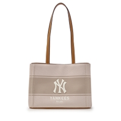 Túi MLB Varsity Lettering Canvas Shoulder Bag New York Yankees Cream