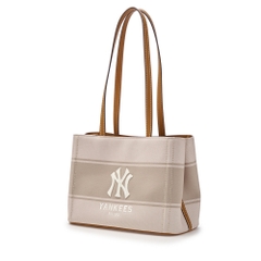 Túi MLB Varsity Lettering Canvas Shoulder Bag New York Yankees Cream