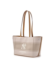 Túi MLB Varsity Lettering Canvas Shoulder Bag New York Yankees Cream