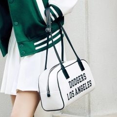 Túi MLB Korea Varsity Jacquark Square Shoulder Bag LA Dodgers Cream