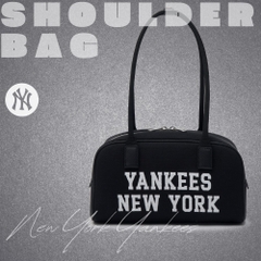 Túi MLB Korea Varsity Jacquark Square Shoulder Bag New York Yankees Black