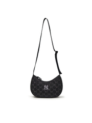 Túi MLB Dia Mono Denim JQD Hobo Bag New York Yankees Black
