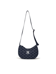 Túi MLB Dia Mono Denim JQD Hobo Bag New York Yankees Indigo
