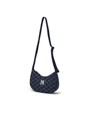 Túi MLB Dia Mono Denim JQD Hobo Bag New York Yankees Indigo