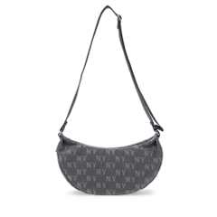 Túi MLB Classic Mono Denim Vintage Hobo Bag New York Yankees Grey