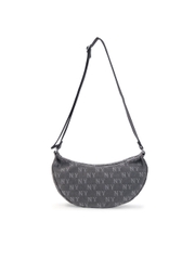 Túi MLB Classic Mono Denim Vintage Hobo Bag New York Yankees Grey