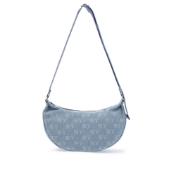 Túi MLB Classic Mono Denim Vintage Hobo Bag New York Yankees Blue