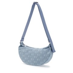 Túi MLB Classic Mono Denim Vintage Hobo Bag New York Yankees Blue